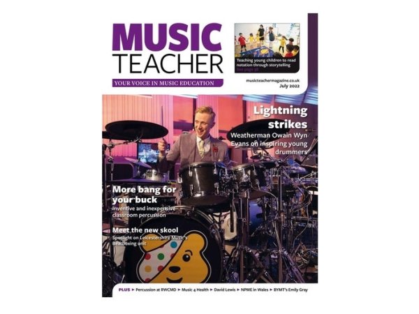 Leicestershire Music Beatboxing feature in July 2022 Music Teacher Magazine