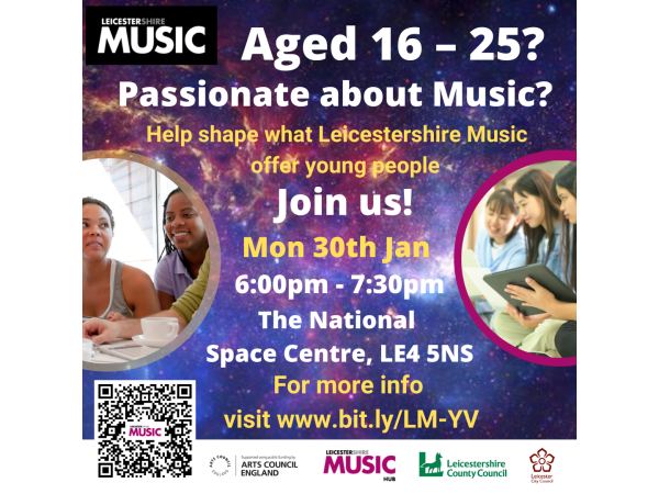 Leicestershire Music Youth Voice Launch Event 2023