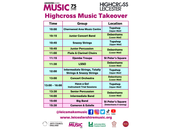 Music Takeover - Highcross Shopping Centre Leicester