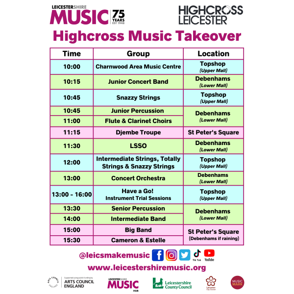 Music Takeover - Highcross Shopping Centre Leicester