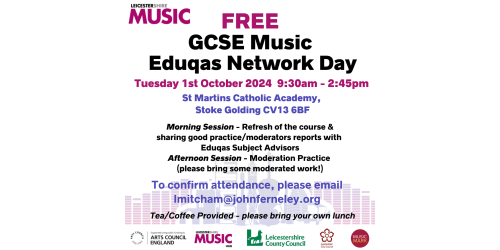 GCSE Music Eduqas Network Day