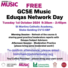 GCSE Music Eduqas Network Day